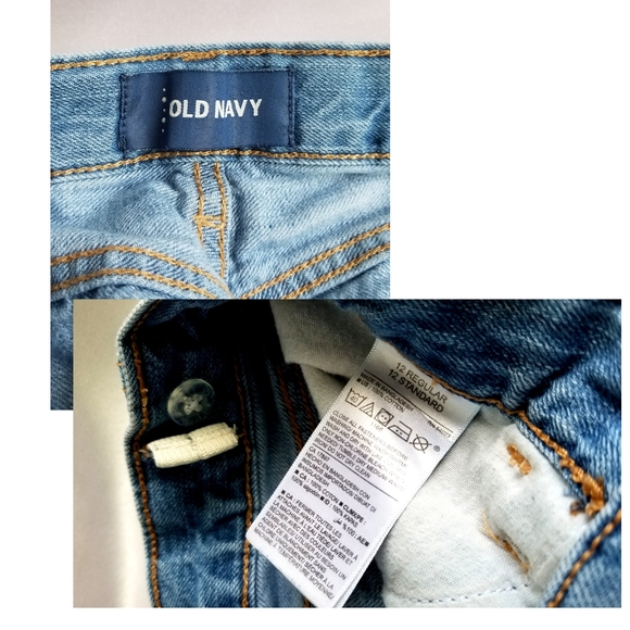 Distressed Flag Denim Shorts - Picture 5 of 5